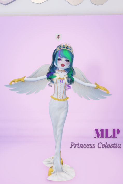 Princess Celestia  #Roblox #DTI #MLP #fashionideas #robloxfashion #dresstoimpressideas #robloxdresstoimpress #robloxfashion #robloxfashioninspo #outfitideas #robloxoutfitinspo #robloxoutfitideas #fashion #cuteoutfit #dresstoimpress #robloxdresstoimpressoutfitinspo #roblox #cosplay My Little Pony Dress To Impress Outfit, Rarity Dress To Impress, My Little Pony Dti Outfit, Mlp Dti Outfit, Mlp Dress To Impress, Dress To Impress My Little Pony, My Little Pony Dress To Impress, Mlp Emo, Roblox Cosplay