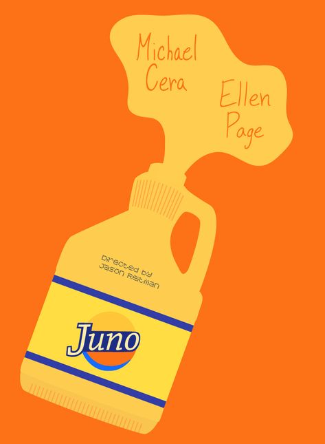 Funny Films, Indie Films, Juno 2007, Juno Movie, Movie Poster Template, Indie Movie Posters, Best Movie Posters, Indie Movies, Movie Poster Art