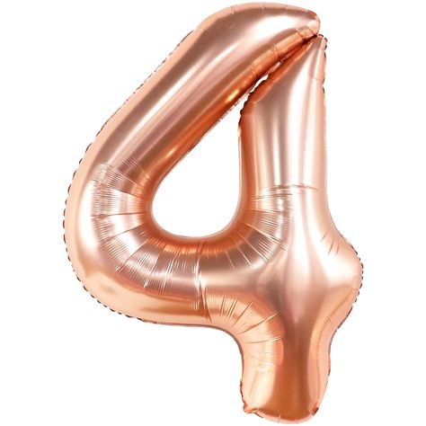 PRICES MAY VARY. GIANT SIZE: 40 INCH | ELEGANT METALLIC SHINE ROSE GOLD 4 BALLOON: Looking to add a glamorous touch to your for ever sweet birthday decorations? This 4th birthday decorations girl 40 inch that will be the highlight of the for ever number four rose gold wild party decorations for your prince. This birthday number 4 balloon rose gold is Perfect for your 4th birthday decorations for boys or 4th anniversary. Decorate your party with our rose gold birthday decorations 4 year girl. HEL Rose Gold Number Balloons, Gold Birthday Decorations, 4 Balloon, Giant Roses, Boy Birthday Decorations, Wild Party, Girl Birthday Decorations, Sweet Birthday, 4th Anniversary