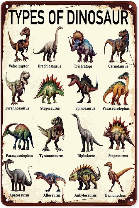Type Of Dinosaurs, Vintage Dinosaur Art, Dinosaurs Types, Dinosaur Icon, Dinosaur Bedroom Wall, Shapes Preschool Printables, Retro Dinosaur, Dinosaur Mural, Dinosaur Rawr