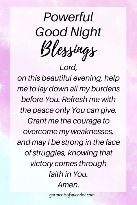 Good Night Prayers And Blessings, Good Night Blessings Prayer, Night Prayer Bedtime, Prayers Night, Sleep Prayers, 2024 Prayers, Good Night Blessings Quotes, Prayer Before Sleep, Nighttime Prayer