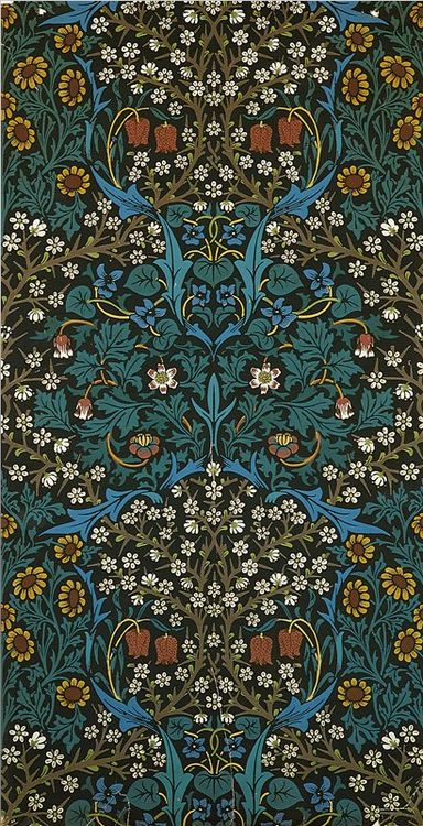 love the repeating floral pattern - William Morris, Wallpaper Sheet 19 Century Art, The Magic Faraway Tree, Historical Patterns, William Morris Wallpaper, Egiptul Antic, William Morris Patterns, Morris Wallpapers, Art Chinois, Motif Art Deco