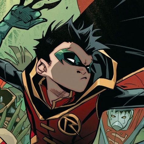 Robin Dc Damian Wayne, Damian Wayne Supersons, Damian Wayne Comic Icons, Damien Wayne Icon, Damian Wayne Comic Panel, Dc Damian Wayne, Damian Wayne Comics, Matt Mcginnis, Damian Wayne Pfp