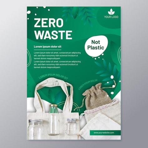 Recycling Flyer Design, Environmental Graphic Design Poster, Recycling Poster Design, Sustainability Event Poster, Recycling Design Graphic, Recycle Design Poster, Zero Waste Branding, Zero Waste Poster Design, Sustainable Poster Design