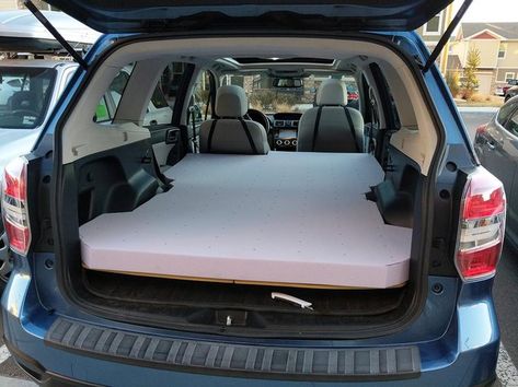 (All Years) - sleeping in the back (merged thread) | Page 19 | Subaru Forester Owners Forum Outback Camping, Sleep In Car, Sleeping In Your Car, Suv Camper, Citronella Candle, Camping Box, Suv Camping, Road Trip Car, Camping Mattress