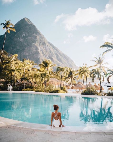 St. Lucia, Tropical Vacation Destinations, Jade Mountain Resort, Tropical Travel, Us Travel Destinations, Tropical Destinations, Babymoon, Santa Lucia, Best Resorts