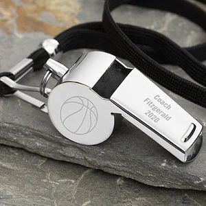 Engraved Coach Stainless Steel Whistle - #22869 Personalized Flower Pot, Personalized Sports Gifts, Cheer Coaches, Sports Coach, Gifts For Sports Fans, Senior Gifts, Sports Birthday, Coach Gifts, Birthday Gift For Him