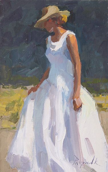 Camille Przewodek | Light and Color Camille Przewodek, Dress Painting, Painting People, Southwest Art, Long White Dress, Painting Art Projects, Magazine Art, College Art, Figure Painting