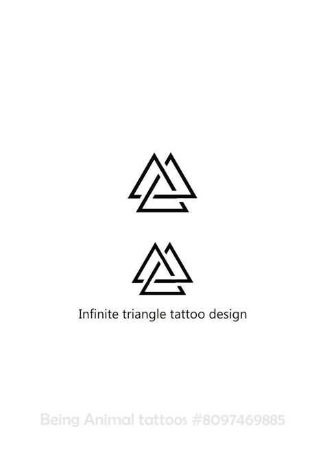 Being animal tattoos Tattoo Designs Triangle, Small Logo Tattoo, Couple Triangle Tattoo, Cool Triangle Tattoos, Triangle Back Tattoo, Triangle Wrist Tattoo, 3 Triangle Tattoo Design, Triangle Tattoos Men, Viking Triangle Tattoo