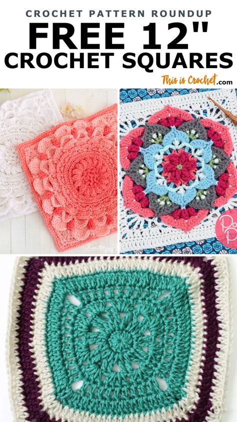 Free Crochet Square, Granny Square Patterns, Granny Square Pattern Free, Scrap Yarn Crochet, Granny Square Crochet Patterns, Granny Square Crochet Patterns Free, Back Post Double Crochet, Crochet Stitches Unique, Front Post Double Crochet