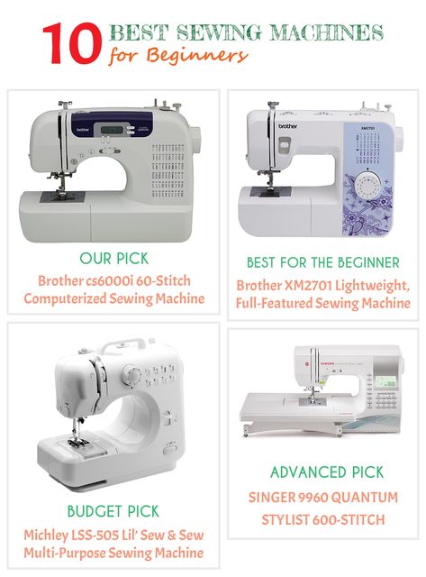 If you’re looking for the best sewing machines, we break down the ten best sewing machine models in the market today. Even beginners will have an easy time learning how to sew with these models. Embroidery Machine Reviews, Sewing Machines Best, Sewing Patterns Free Women, Computerized Sewing Machine, Best Sewing Machine, Machines Fabric, Sewing Machine Reviews, Fashion Drawing Tutorial, Top Sewing