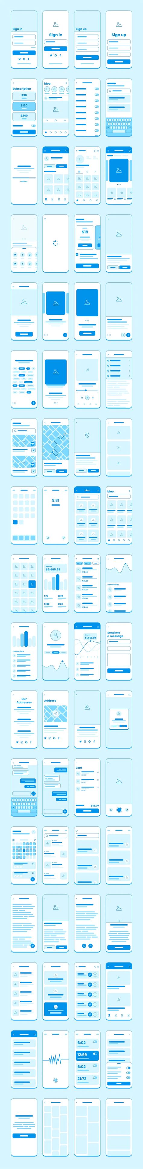 Figma Wireframe Kit, Low Fidelity Wireframes Mobile App, Low Fidelity Wireframes App, Mid Fidelity Wireframe, Low Fidelity Prototype, Low Fidelity Wireframes, Log In Ui, Prototype App, App Wireframe