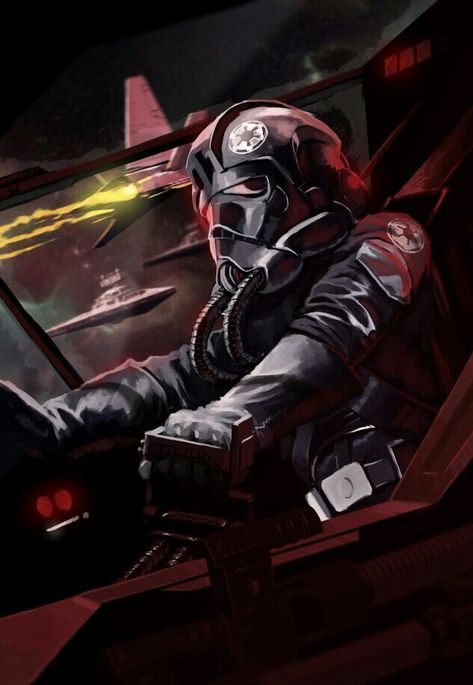 TIE FIGHTER PILOT Star Wars Pilot Art, Tie Fighter Pilot Art, Fighter Pilot Art, Iden Versio, Bb8 Star Wars, Tie Fighter Pilot, Pilots Art, Star Wars Bb8, Star Wars Trooper