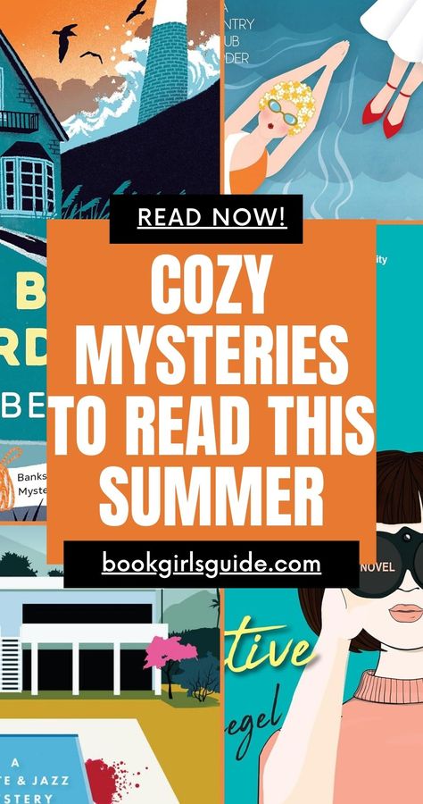 We’ve compiled a reading list of summer cozy mysteries set at the beach, by the lake, in coastal towns, and in other sunny vacation destinations. Our list includes lots of cozy mystery series, so you can start on book one and just keep reading. Cozy Mystery Beach Reads Summer Reads for Mystery Fans Summer Book Recommendations for Adults Best Cozy Mysteries, Cozy Summer Books, Cozy Mystery Books Reading Lists, Romantic Mystery Books, Best Mystery Series, Summer Book Recommendations, Mystery Book Series, Summer Tbr, Mystery Books Worth Reading