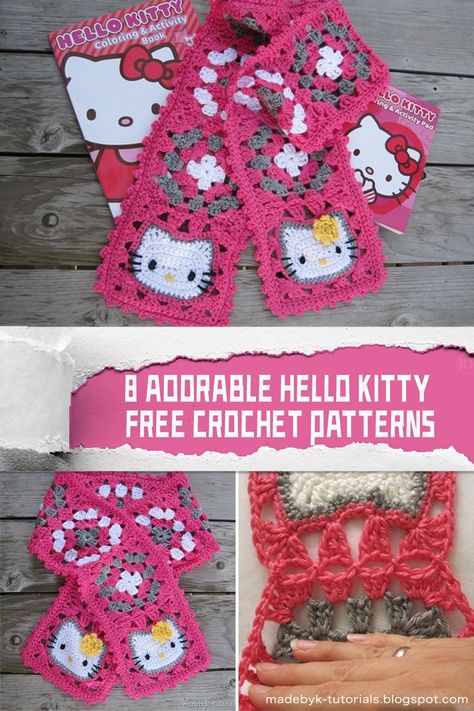 #freecrochetpatterns #crochetHelloKitty What better way to show your love for her than by creating your very own Hello Kitty crochet project? Amigurumi Patterns, Crochet Hello Kitty Keychain Free Patterns, Free Crochet Hello Kitty Patterns, Crochet Kawaii Free Pattern, Sanrio Crochet Free Pattern, Hello Kitty Book, Crochet Hello Kitty, Hello Kitty Pillow, Crochet Lovey Free Pattern