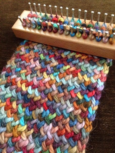 Loom Knit, Loom Knitting Patterns, Pola Jaring, Tricotin Long, Hantverk Diy, Sulaman Pita, Knifty Knitter, Loom Knitting Projects, Loom Bands