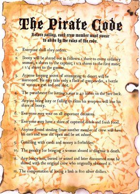 Tony Franks-Buckley's Blog - The Pirate Code of Conduct - December 17, 2012 05:41 Rebecca Jackson, Bartholomew Roberts, Pirate Code, Pirate Quotes, Nene Thomas, Pirate History, Pirate Stuff, Bateau Pirate, Pirates Life