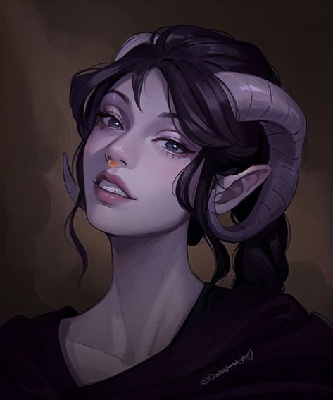 Tiefling Girl, Tiefling Woman, Tiefling Female, Dnd Tiefling, Tiefling Bard, Roleplay Characters, Female Character Inspiration, Dnd Art, Dungeons And Dragons Characters