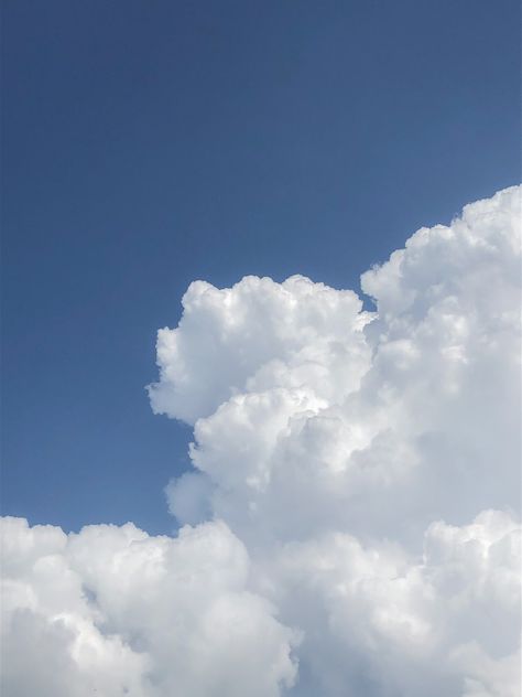 #clouds #blue #sky #wallpaper #aesthetic Nature, Clouds Blue Aesthetic, Clouds In Blue Sky, Blue Sky With Clouds Aesthetic, Cloud Blue Aesthetic, Blue Sky Clouds Aesthetic, Clouds Aesthetic Blue, Blue Skies Aesthetic, Blue Skies Wallpaper
