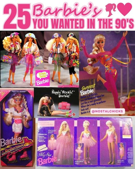 Barbie Long Hair, 90s Toys Nostalgia, Nostalgia Toys, 1980s Barbie, Barbie 1990, 90’s Toys, Barbie 80s, Nostalgic Aesthetic, Barbie 90s