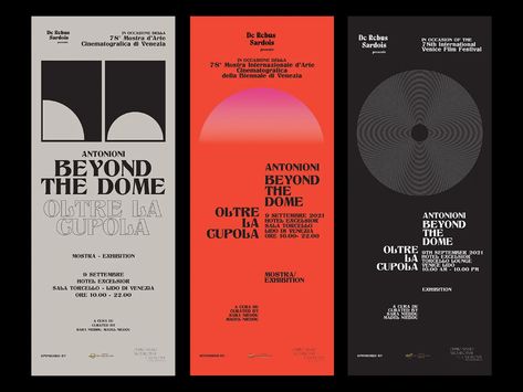 Carla Cabras Revels in Classic Design Elements With ‘Beyond the Dome’ – PRINT Magazine Graphic Design Posters, Brochure Design, Brochure Layout, Venice Film Festival, Graphic Design Trends, Environmental Graphics, Photography Branding, Interactive Design, Exhibition Design