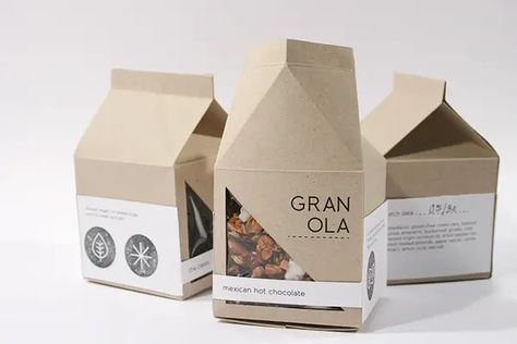 Creative Cereal Packaging Design, Granola Box Packaging, Cereal Packaging Design Ideas, Granola Packaging Ideas, Packing Design Ideas, Text Compliments, Granola Packaging Design, Food Packing Design, Cereal Packaging Design