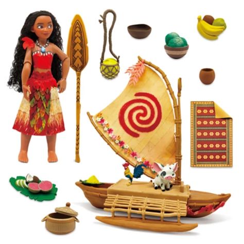 Moana Ocean Adventure Classic Doll Play Set Pua And Hei Hei, Moana Ocean, Moana Doll, Disney Store Toys, Disney Princess Moana, Authentic Costumes, Ocean Adventure, Moana Party, Disney Princess Dolls