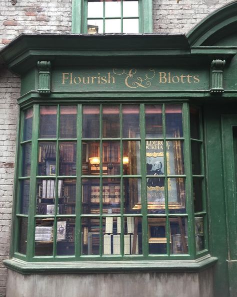 Hogwarts Houses, Harry Potter Diagon Alley, Books And Tea, Tapeta Harry Potter, Hogwarts Aesthetic, Diagon Alley, Slytherin Aesthetic, Shop Fronts, Harry Potter Aesthetic