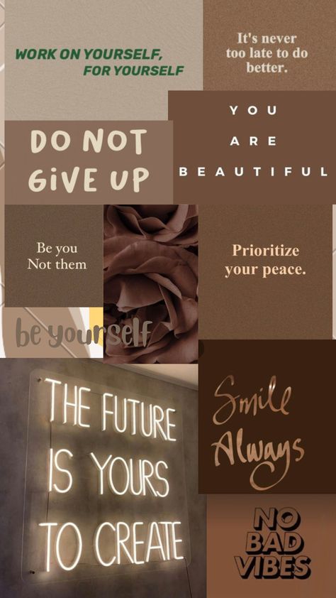 Brown aesthetic Be You Not Them Wallpaper, 2024 Vision Board Aesthetic Pictures Black Women, Vision Board Pictures Brown Aesthetic, Vision Board Backgrounds Aesthetic, Goals Inspiration Wallpaper, Black Romance Aesthetic Wallpaper, Guys Aesthetic Wallpaper, Mom Mood Board, Cool Vibes Wallpaper