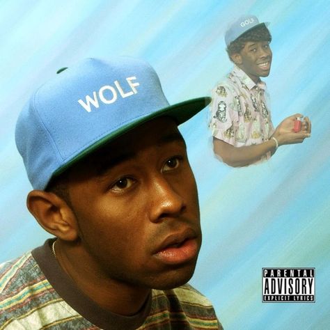 Tyler, The Creator's new album, Wolf, is coming out April 2nd. The album's cover is a rare gem. | Tyler, The Creator Is Wearing The Greatest Cat Shirt Of All Time Wolf Album, Wolf Tyler, Rap Album Covers, Worst Album Covers, Earl Sweatshirt, Bad Album, Desain Editorial, Cool Album Covers, Odd Future