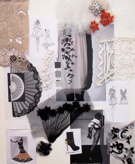 Fashion Moodboard elegant lace & trim Fashion Design Inspiration Board, Fashion Design Process, Fashion Portfolio Layout, 포트폴리오 레이아웃, Fashion Design Sketchbook, Fashion Design Collection, Fashion Design Portfolio, Fashion Inspiration Board, Portfolio Inspiration