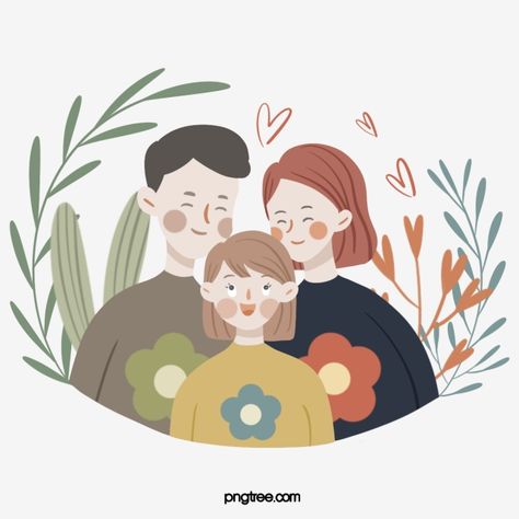 Family Drawing Illustration, Happy Family Photos, 가족 일러스트, Minimalist Family, Hand Drawn Elements, Family Logo, Single Line Drawing, Family Drawing, Family Cartoon
