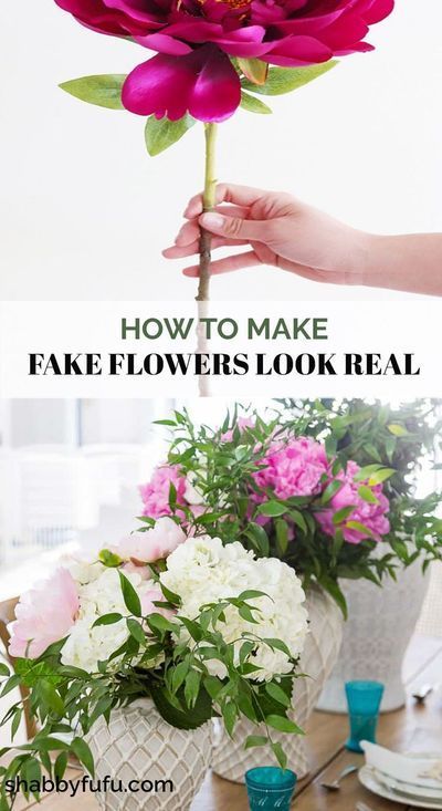 Love fresh flowers? They can be expensive, so learn some ways to style fake or faux flowers instead. #flowerlover #fakeflowers #centerpieceideas #silkflowers #bridalflowers #flowerhack #bouquets… More Decorating With Fake Flowers, Faux Floral Arrangements Diy, Diy Faux Flowers, Fake Flower Arrangements Diy, Fake Flowers Arrangements, Fun Floral Arrangements, Artificial Flowers In Vase, Easy Floral Arrangements, Fake Flowers Decor