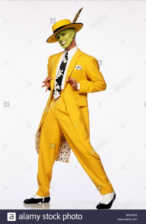 Jim Carrey The Mask, Fun Halloween Costumes, The Mask Costume, Zoot Suit, Yellow Suit, Disfraces Halloween, Fantasias Halloween, Jim Carrey, Dark Horse Comics