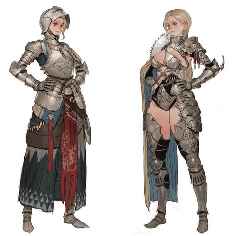 Skyrim Character Design, Castlevania Wallpaper, Armor Drawing, Female Armor, Armadura Medieval, Female Knight, Knight Art, Knight Armor, Medieval Armor