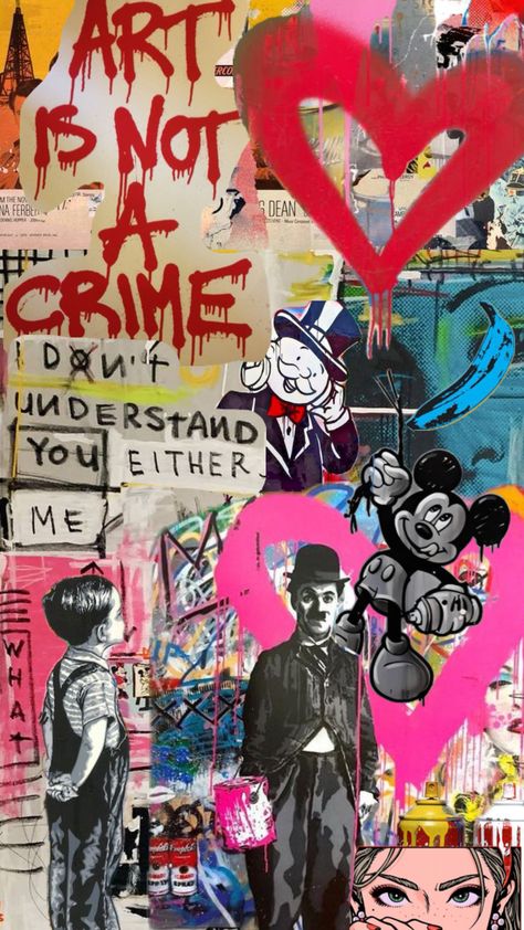 mr brainwash gcse Street Art, Neo Pop, Pop Wallpaper, Mr Brainwash, Punk Design, Drawing Ideas, Pop Art, Room Decor, Drawings