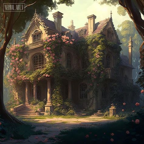 Acotar Visuals, Acotar Painting, Spring Court Acotar, Acotar Starfall, Fantasy Place, Interior Concept Art, Spring Court, Neural Art, Fairytale House