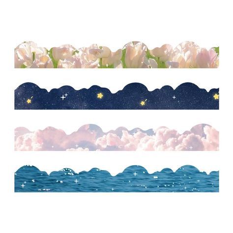 Cute Flower Cloud Starry Sky Decorative Adhesive Tape Sea Wave Masking Washi Tape Diy Scrapbooking Sticker Label Stationery _ - AliExpress Mobile Sky Stickers Printable, Blue Washi Tape Printable, Printable Washi Tape Stickers, Aesthetic Scrapbook Stickers, Decorating With Stickers, Washi Tape Aesthetic, Ocean Scrapbook, Sea Scrapbook, Washi Tape Printable