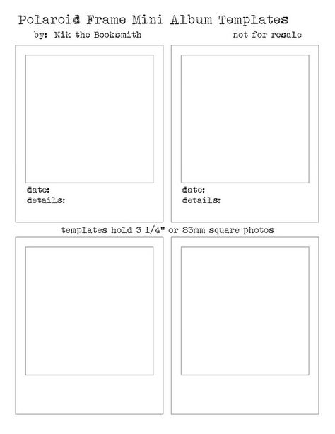 Polaroid Frame Templates | by Nik the Booksmith Printable Polaroid Frame, Polaroid Template Printable, Blank Polaroid Template, Teacher Items, Polaroid Frames, Polaroid Instax, Poloroid Pictures, Frame Edit, Polaroid Template