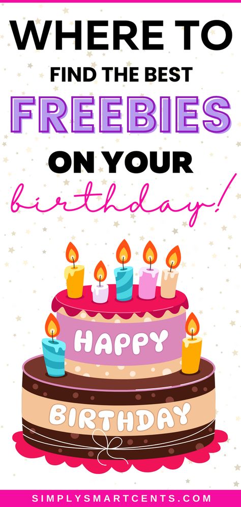 Want to find out how to get free stuff on your birthday? From food to beauty to coupons and more - find out how to grab these every year! Free Stuff On Your Birthday, Freebies On Your Birthday, Birthday Certificate, Noodles And Company, American Cookie, Starbucks Rewards, Birthday Freebies, Birthday Drinks, Birthday Coupons