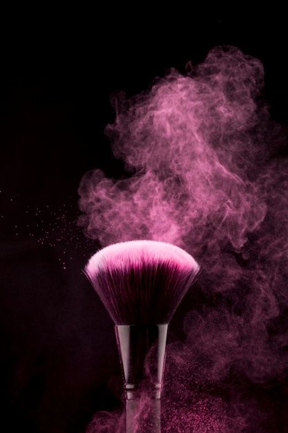 Makeup brush with flickering pink powder... | Free Photo #Freepik #freephoto #background #design #pink #beauty Make Up Contouring, Makeup Backgrounds Wallpapers, Beauty Parlour Makeup, Beauty Logo Makeup, Makeup Backgrounds, Makeup Contouring, Makeup Logo Design, Makeup Illustration, Adobe Photoshop Design