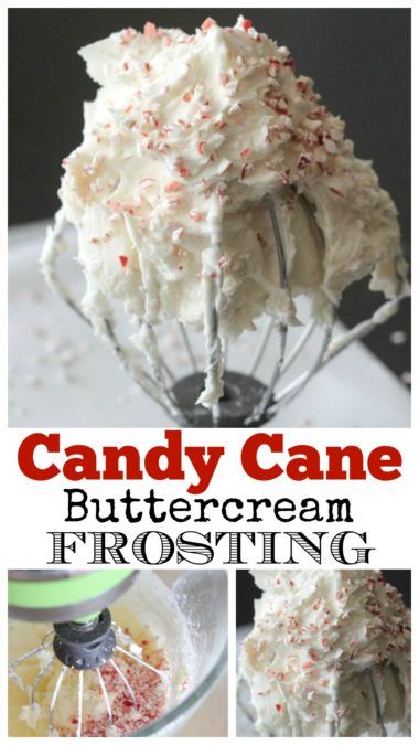 Pie, Recipes With Candy Canes, Buttercream Board, Christmas Frosting, Candy Cane Cupcakes, Candy Cane Cake, Easy Icing Recipe, Frosting Ideas, Easy Buttercream Frosting