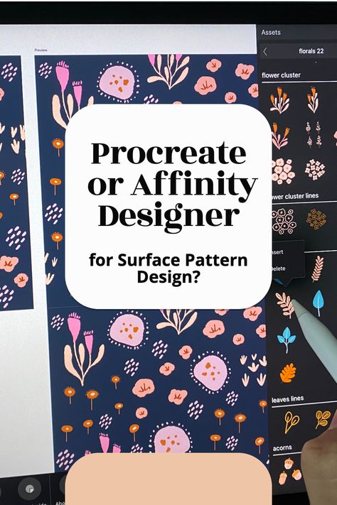 How To Make A Seamless Pattern Procreate, Illustrator Pattern Design, Procreate Pattern Design, Pattern Collection Design, Surface Pattern Design Sketchbooks, Surface Design Portfolio, Surface Design Techniques, Repeating Pattern Design, Modern Pattern Design