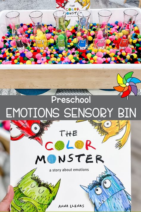 Emotions Sensory Bin, Preschool Emotions, Emotions Preschool Activities, Feelings Activities Preschool, Feelings Preschool, Emotions Preschool, Calming Corner, Feelings Activities, Emotions Activities