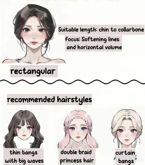 #hairstyles #recommended #rectanglefaces Korean Square Face Haircut, Hairstyle Rectangle Face Shape, Hairstyles For Rectangle Faces, Medium Straight Hairstyles For Fine Hair, Hair Styles For Rectangle Face For Women, Rectangle Hairstyles, Rectangular Face Shape Hairstyles, Rectangle Face Haircut, Hair For Rectangle Face Shape