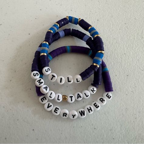 Niall Horan Song Title Bracelets (Heartbreak Weather Album) Set Of 3 Stretchy Made With Clay Beads Niall Horan Tour Outfits, Niall Horan Bracelet Ideas, Niall Bracelet, Niall Horan Bracelet, Niall Horan Inspired Outfits, Niall Horan Tour, Fan Bracelet, Niall Horan Baby, Marc Jacobs Bracelet