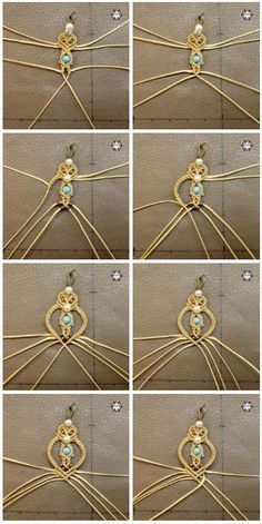 Macrame Jewelry Step By Step, How To Make Macrame Jewelry, Diy Jewelry Tutorials Step By Step, Macrame Jewelry Patterns, Macrame Jewelry Diy, Macrame Earrings Diy, Earring Photo, Macrame Earrings Tutorial, Micro Macrame Tutorial