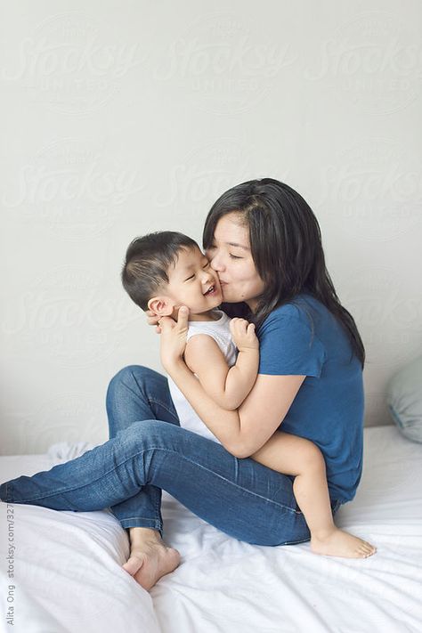 Young Asian mother kissing her son by alita | Stocksy United Toddler Photography, Mother And Toddler Son Photoshoot, Maa Beta, Asian Mother, Galaxy Stuff, Senior Thesis, Baby Kiss, Biological Father, Asian Kids