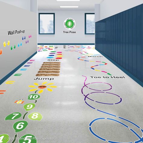 Sensory Classroom, Sensory Pathways, Sensory Path, Wall Push Ups, Sensory Wall, Sensory Rooms, Active Learning, Sensory Room, Aktivitas Montessori