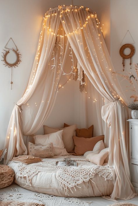 29 Cozy Boho Style Bedroom Ideas 6 Dream Bedroom Inspiration, Boho Style Bedroom, Deco Studio, Hemma Diy, Room Redesign, Bedroom Decor Cozy, Interior Room, Cozy Room Decor, Dream Room Inspiration